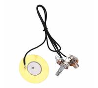 Dilwe Pickup per Chitarra da 2 Pezzi, Pickup per Amplificatore Precablato con Trasduttore Piezoelettrico in Metallo da 50 Mm con Installazione Semplice, per Chitarra Mandolino Violino