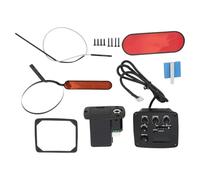Dilwe Pickup per Chitarra, Equalizzatore Preamplificatore con Controllo a 4 Bande per UST e AST, Struttura in Plastica, Colore Nero