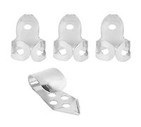 Dilwe Plettri per Dita in Metallo, 3 Plettri per Chitarra con Indice e 1 Pollice per Professionisti Principianti, con Dimensioni Standard per Strumenti a Corda per Chitarra Basso e (SILVER)