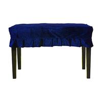 Dilwe Pleuch -Fabric Tool Strumento Squisito Decorazione Anti -stretta per L'altoparlante per Pianoforte Verde Scuro 75 * 35 * 0,5 Cm (BLUE)