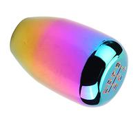 Dilwe Pomello del per Auto, Pomello del Manuale Universale a 6 velocità in Metallo con Adattatori da 8 Mm 10 Mm 12 per Auto (COLORFUL)