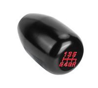 Dilwe Pomello del per Auto, Pomello del Manuale Universale a 6 velocità in Metallo con Adattatori da 8 Mm 10 Mm 12 per Auto (BLACK)