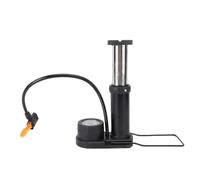 Dilwe Pompa a Pedale Nera, Portatile, Ad Alta Efficienza, con Manometro, per Pneumatici di Bici Elettriche, Moto e auto.