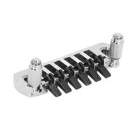 Dilwe Ponte per Chitarra a 6 Corde, Sostituzione del Ponte Vintage in Lega di Zinco per Chitarre Elettriche Stile SG EPI, con Borchie per Miglioramento del Sustain e della Stabilità