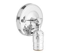 Dilwe Portalampada Vintage con Interruttore Elegante Illuminazione da Parete per Uso Domestico e Decorativo E27 220V (SILVER)