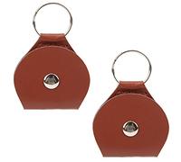 Dilwe PU Guitar Picking Borse con una Custodia in Metallo, Portatile per la Selezione della Chitarra, Adattata Ai Musicisti (BROWN)