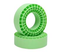 Dilwe Rivestimenti per Pneumatici a Silicone a Doppio Strato, Inserto 2pc 2,2 Pollici, per Auto Crawler in 1/10, Innovatamente Ingegnerizzate con Resistenza All'acqua, Garantisce una (GREEN)
