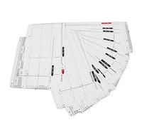 Dilwe Schede Perforate con Motivo per Macchina per Maglieria, Plastica, da n. 1 a 20 Punti, Perfette per gli Utenti KH860 KH868 KH891 KH892 KH893
