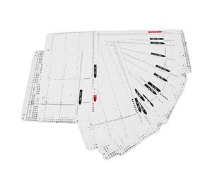 Dilwe Schede Perforate con Motivo per Macchina per Maglieria, Plastica, da n. 1 a 20 Punti, Perfette per gli Utenti KH860 KH868 KH891 KH892 KH893