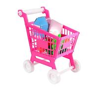 Dilwe Set da Gioco per Carrello della Spesa Adorabile per Bambini, per Allenamento di abilità Puzzle, Coordinazione Occhio-mano, Giocattolo Sicuro e Affidabile per Giochi di Ruolo per Bambini