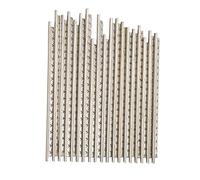 Dilwe Set di 19 Fili per Tasti per Chitarra, 2 mm, in Rame Bianco Resistente, Set di Pezzi di Ricambio per Chitarre Classiche in Legno