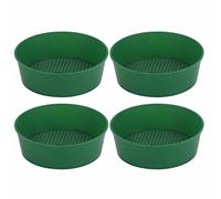 Dilwe Set di 4 Setacci da Giardinaggio, Filtro a Rete da Giardino Durevole per Setacciare Sabbia e Pietre, Strumento Essenziale per Giardinieri, Realizzato in Materiale PP di Alta qualità, Dimensioni