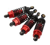 Dilwe Set di Ammortizzatori RC, 4 Pezzi di Ammortizzatori RC con Viti per Guarnizioni Compatibili per TT-01 TT-02 TA05 TL-01 TA03 MF-01X, ECC(Rosso)