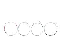 Dilwe Set di Corde per Violino, Corde in Lega D'argento in Acciaio Inossidabile da 4 Pezzi con Tono e luminosità Perfetti per la Sostituzione del Violino 4/