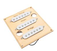 Dilwe Set di Pickup a Bobina Singola, Alnico 5, Dotato di Pezzi di Palo Offset, Adatti per Chitarre Elettriche (SILVER)