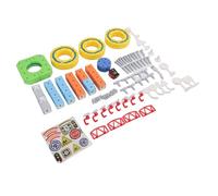 Dilwe Set di Treni Elettrici Magnetici, Materiale ABS, Costruzione di Binari 3D, Treni Motorizzati per Ragazzi e Ragazze Dai 3 Ai 10 Anni