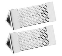 Dilwe Set di Tubi per Affumicatore per Barbecue 2 Pezzi Accessori in Rete per Fumatori in Acciaio Inossidabile per Griglie a Carbone a Gas Elettrico da 6 Pollici (triangolo)