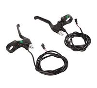 Dilwe Set Leve Freno per Bicicletta Parti di Ricambio in Plastica di Alluminio Durevole per Bicicletta Elettrica Adatte per Strada e Montagna con Manubrio da 22,5 Mm