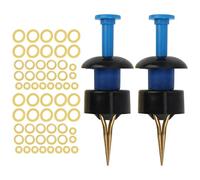 Dilwe Skin Tag Elastico 2 Set per Esche da Pesca Esca con Dispositivo Bloodworm per la Pesca alla Carpa al Colpo Include Elastici