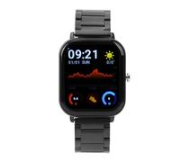 Dilwe Smart Watch, Display per Computer Completo, Braccialetto Sportivo Multifunzionale a Prova di Acqua con Batteria da 230 MAh per Individui Attivi (BLACK)