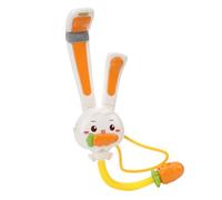 Dilwe Soffione Doccia per Bagnetto, Pompa Dell'acqua Simpatico Coniglietto, Giocattolo Elettrico per Bagnetto con Doppie Testine di Spruzzo