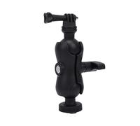Dilwe Supporto per Fotocamera per Kayak, Testa a Sfera con Rotazione di 360° con Triplo Artiglio per Action Camera, Adatto Alla Maggior Parte delle Guide per Kayak e (Supporto rotondo con clip a