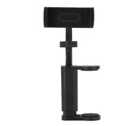 Dilwe Supporto per Telefono per Chitarra, Supporto per Telefono per Chitarra in Plastica di Nylon per Chitarre Spesse da 6 a 10,5 Cm, Braccio a Morsetto Retrattile, per Visualizzazione Regolabile per