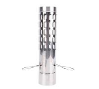 Dilwe Tappo per, Tappo Antipioggia in Acciaio Inox con Rete, Parascintille Ignifugo, Diametro 6 Cm per Stufa a Legna da Campeggio (61x260 mm/2,40x10,24 Pollici)