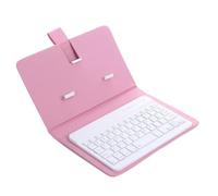 Dilwe Tastiera per Tablet da 6", 2 in 1 Tastiera Wireless Bluetooth Portatile e Custodia in Pelle PU, Custodia per Tastiera Universale per tablet e telefono cellulare