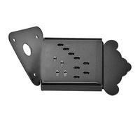 Dilwe Tavola per Cavi per Mandolino, Tipo Piegato in Acciaio con Copertura Rimovibile per Chitarra Elettrica, Mandolino 8 10 o 12 Corde con estremità Ad Anello (QB09 nero senza fiori)