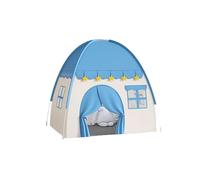 Dilwe Tenda da Gioco Pieghevole per Bambini, Casetta da Gioco Portatile Leggera per Interni Ed Esterni con Telaio Robusto e Pannelli in Rete, per Feste in Giardino in Giardino e Viaggi (BLUE)