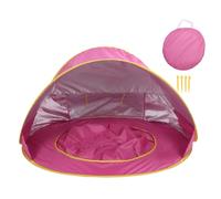 Dilwe Tenda da Spiaggia Pop-up con Piscina per Bambini Incorporata, Resistente Al Sole e Al UV50+, Riparo Portatile con Borse Portaoggetti per la Famiglia All'aperto (PINK)