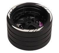 Dilwe Trasmettitore RC per volante con una sola mano, adattatore per controller NB4 RC Car (oro nero)
