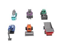 Dilwe Veicolo di Costruzione in Lega, 6 Pezzi Mini Auto Assortite Colorate Migliorano il Gioco Immaginativo, Comprende 6 Mini Auto Dettagliate, Supporta il Gioco Collaborativo Nelle Sala Giochi e
