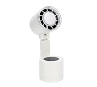 Dilwe Ventilatore da Tavolo Oscillante con Luce, Ventilatore da Campeggio Pieghevole Alimentato a Batteria Ricaricabile a 100 velocità per Camera da Letto All'aperto