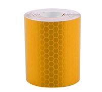 Dilwe VGEBY1 Nastro Riflettente, Adesivo di Avvertimento per Strisce di Sicurezza Adesivo per promemoria di Sicurezza a Colori Luminosi per Auto da Trailers(Arancia)