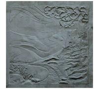 Dim 60x60 Lastra decorata ghisa PAESAGGIO per camino termo camini stufe LUNAWAY