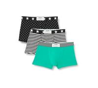 DIM Boxer Cotone Elasticizzato Vibes Uomo x3, Nero/Bianco/Verde, XL