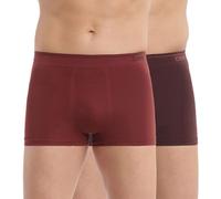 DIM Boxer Cotone Seamless Uomo x2, Rosso Tartufo/Marrone Intenso, M