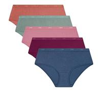 DIM Boxer da donna set di 5 | Les Pockets Ecodim Soft Touch | Cotton Stretch | Extra Flat Finishes | Everyday Comfort | Multicolore