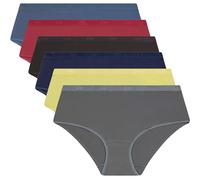 DIM Boxer donna set da 6 | Les Pockets Cotone Ecodim Confortevole e morbido | Cintura invisibile | Finiture extra piatte | Multicolore