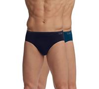 DIM Boxer in Cotone Elasticizzato Flessibile Uomo x2, Blu notte/blu scuro, XXL