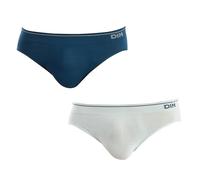 DIM Boxer in Cotone Elasticizzato Flessibile Uomo x2, Blu Pallido/Blu Caronte, M