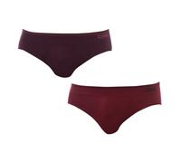 DIM Boxer in Cotone Elasticizzato Flessibile Uomo x2, Rosso tartufo/marrone intenso, XL
