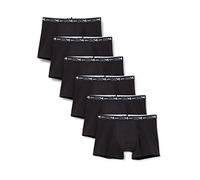 DIM Boxer in Cotone Elasticizzato Traspirante Supporto Ottimale Uomo x6, Nero, XXL