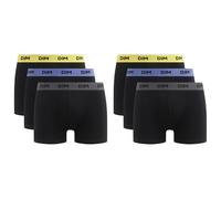 DIM Boxer Mix and Colors in Cotone Elasticizzato Comfort Uomo x6, Cintura nera gialla/blu/grigia, L