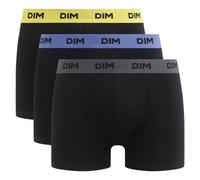 DIM Boxer Mix and Colors Uomo x3, Cintura nera gialla/blu/grigia, XL