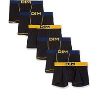 DIM Boxer Mix And Colors X6, Multicolore (Noir Ct Bleu Marin/Noir Ct Jaune Safran/Noir Ct Bleu Marin 8vz), 3 (Pacco da 6) Uomo