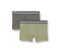 DIM Boxer Stay and Fit In Cotone 3D Flex Uomo x2, Verde oliva/grigio militare, L
