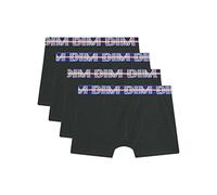 DIM Boy - Boxer Ecodim in cotone elasticizzato colorato x4 | Cintura con logo DIM | Colori dinamici | Comfort elasticizzato